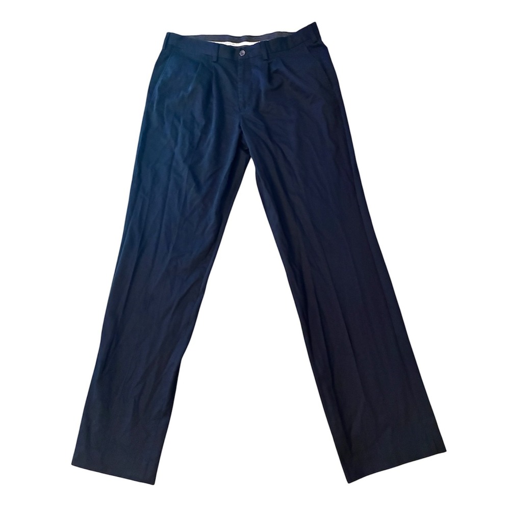 Eddie Bauer Wrinkle‑Resistant Dress Pants Navy Classic Fit Men's Size 36